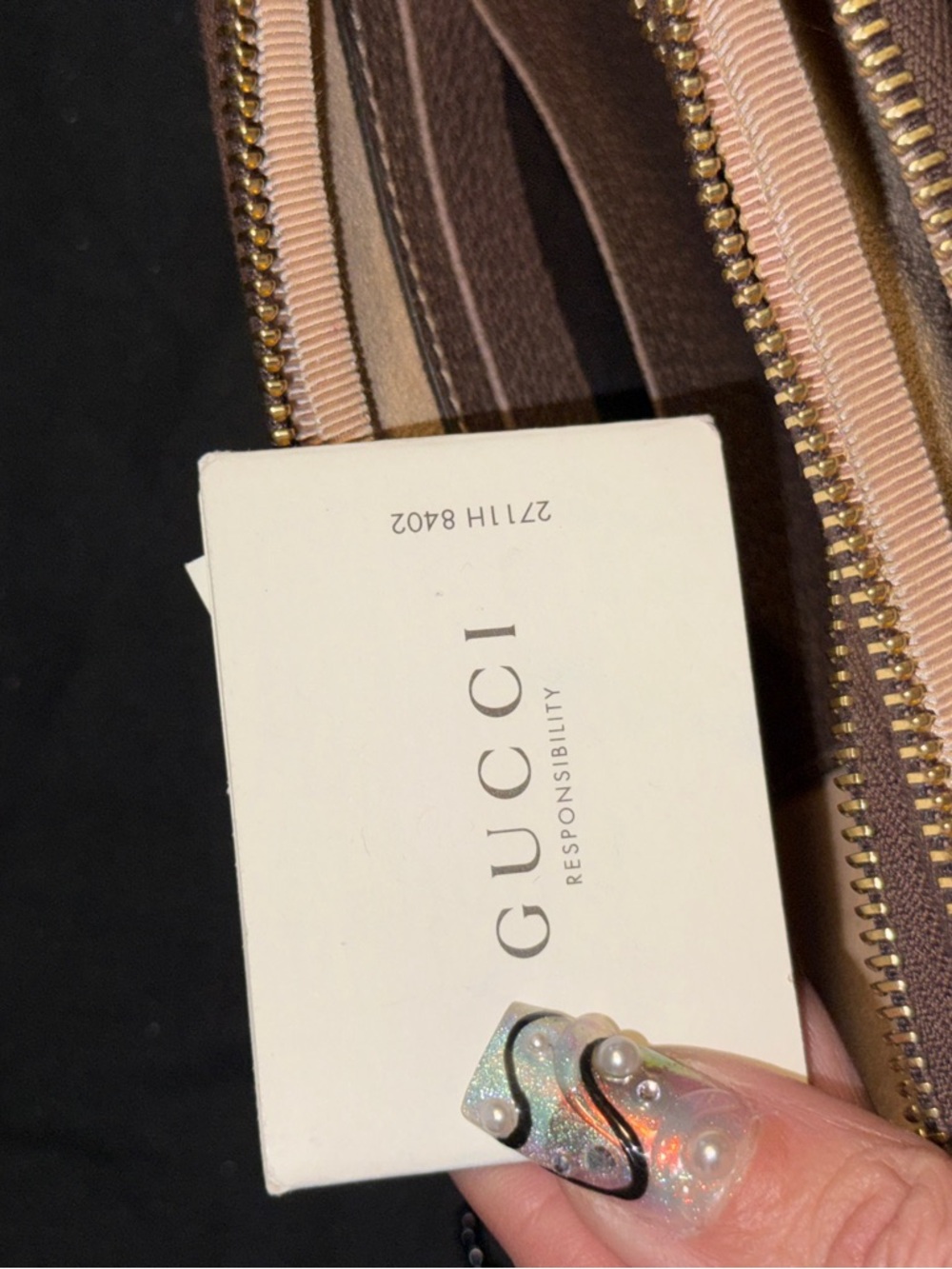 Gucci Ophidia Beige GG Supreme triple zipper Canvas Crossbody - Picture 4 of 15